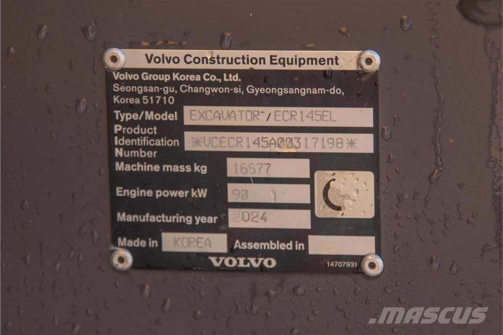Volvo ECR 145 E Roomikekskavaatorid