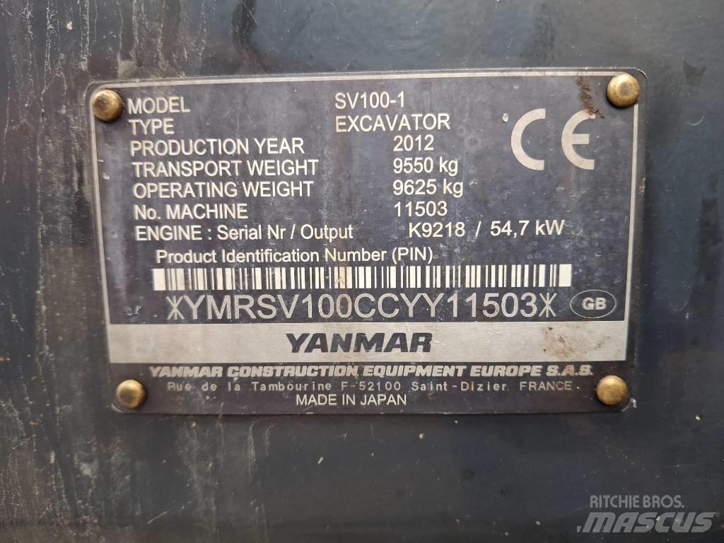 Yanmar SV 100-1 Väikeekskavaatorid 7t-12t