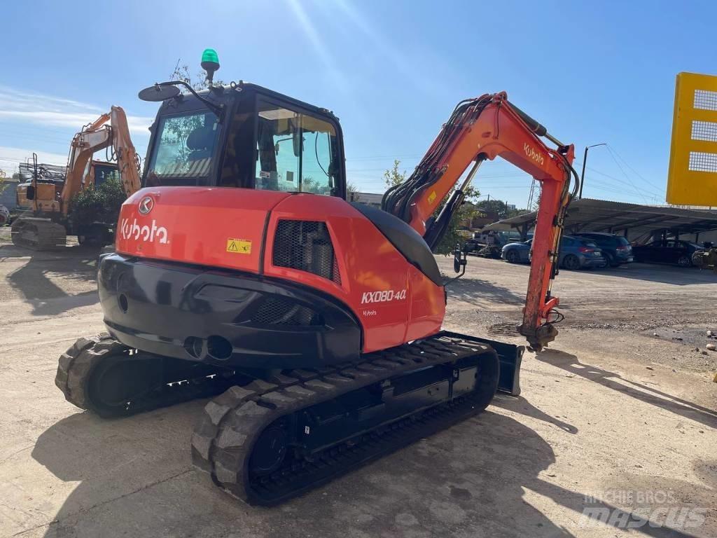 Kubota KX 080-4 Väikeekskavaatorid 7t-12t
