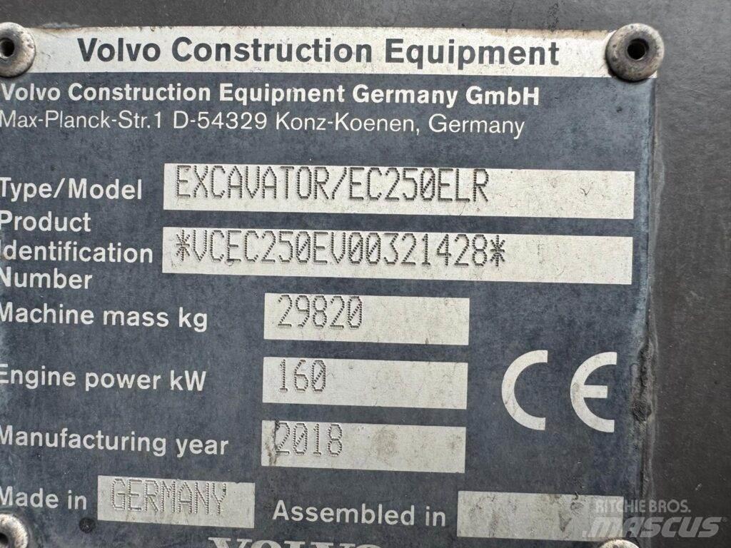 Volvo EC250ELR Roomikekskavaatorid
