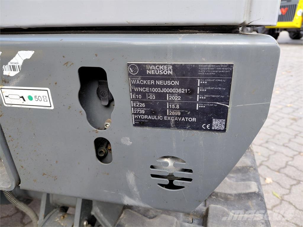 Wacker Neuson EZ26 Roomikekskavaatorid