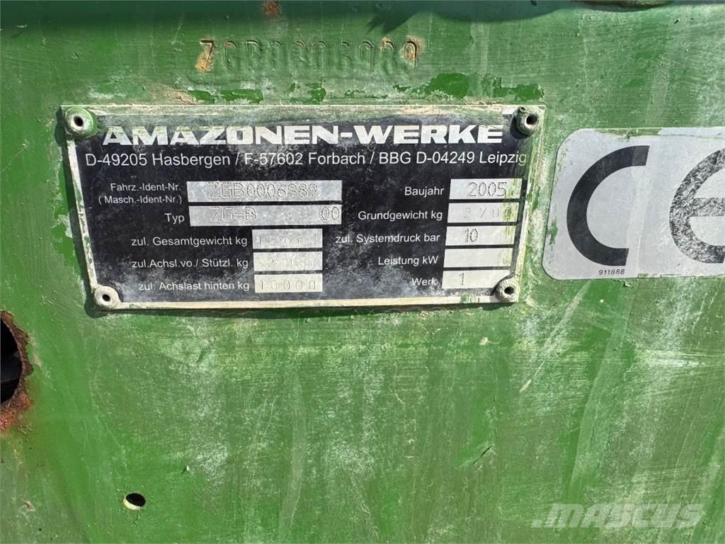Amazone ZG-B 8200 Mineraalväetise laoturid