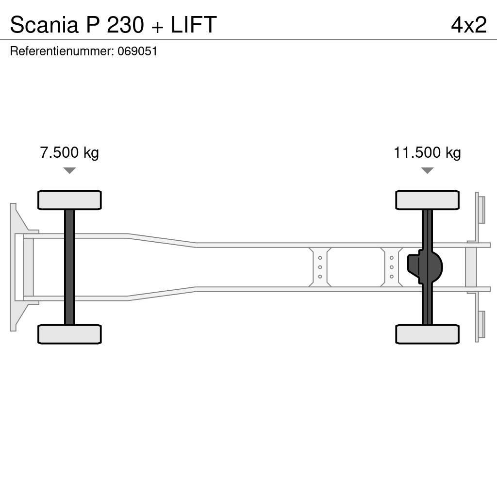 Scania P 230 + LIFT Furgoonautod