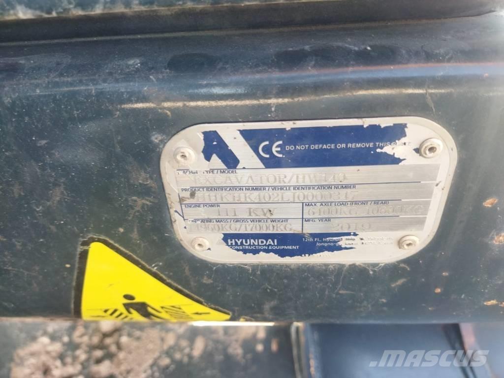 Hyundai HW 140 A Ratasekskavaatorid