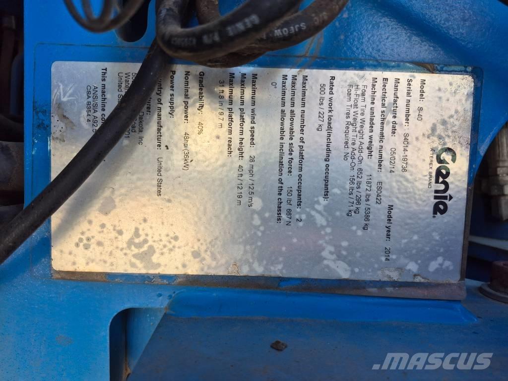 Genie S 40 Teleskoop poomtõstukid