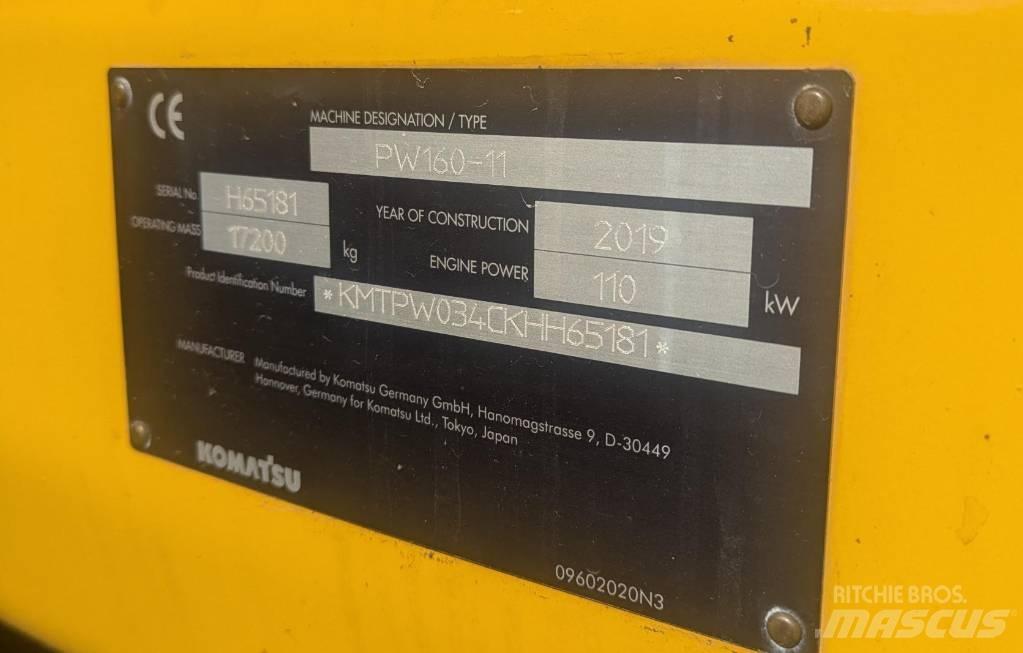 Komatsu PW160-11 Ratasekskavaatorid