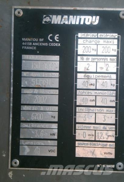 Manitou 150 AETJC Iseliikuvad poomtõstukid