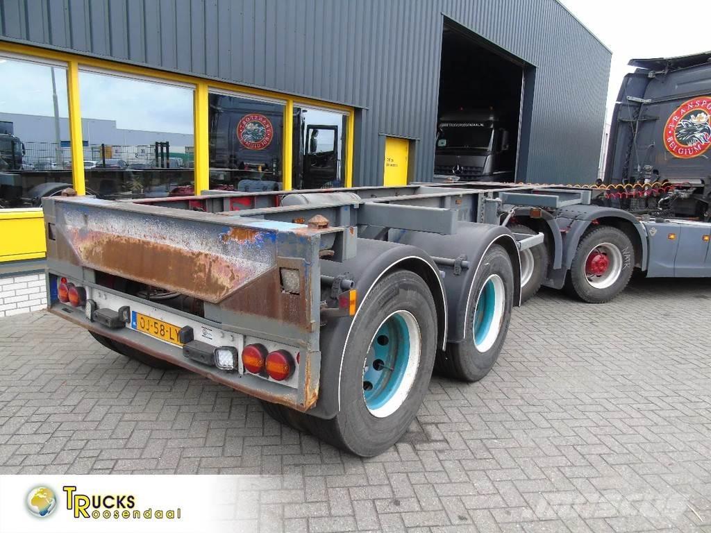  TR'AX 2 AXLE + 20FT Konteinerveo poolhaagised