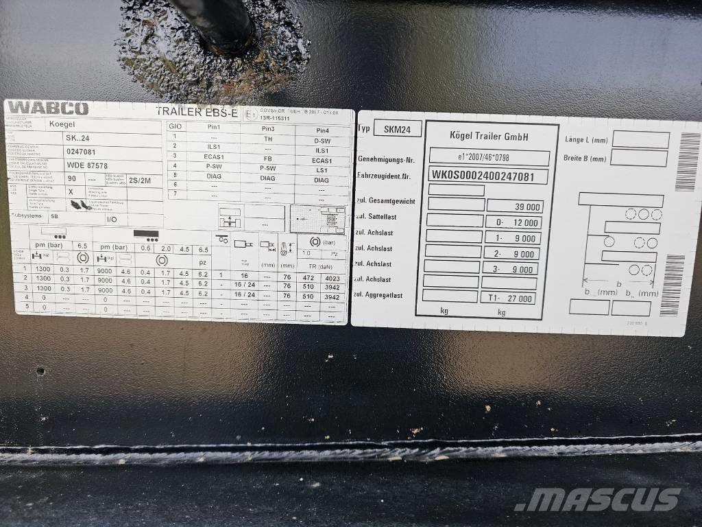 Kögel SKM24 Kallur-poolhaagised