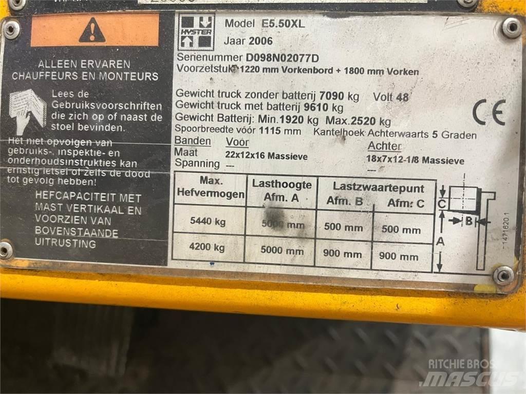 Hyster E5.50XL Elektritõstukid