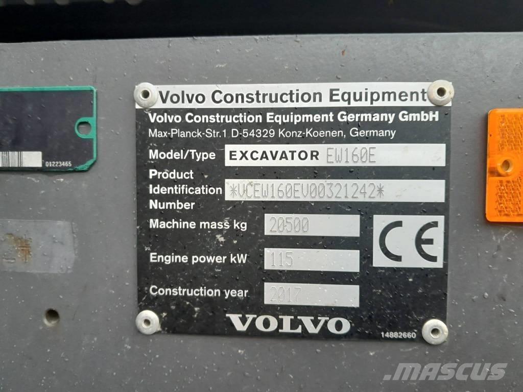 Volvo EW 160 E Ratasekskavaatorid