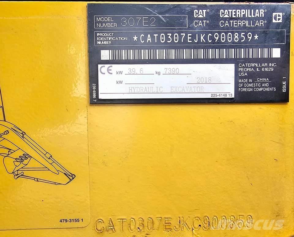 CAT 307 E2 Roomikekskavaatorid