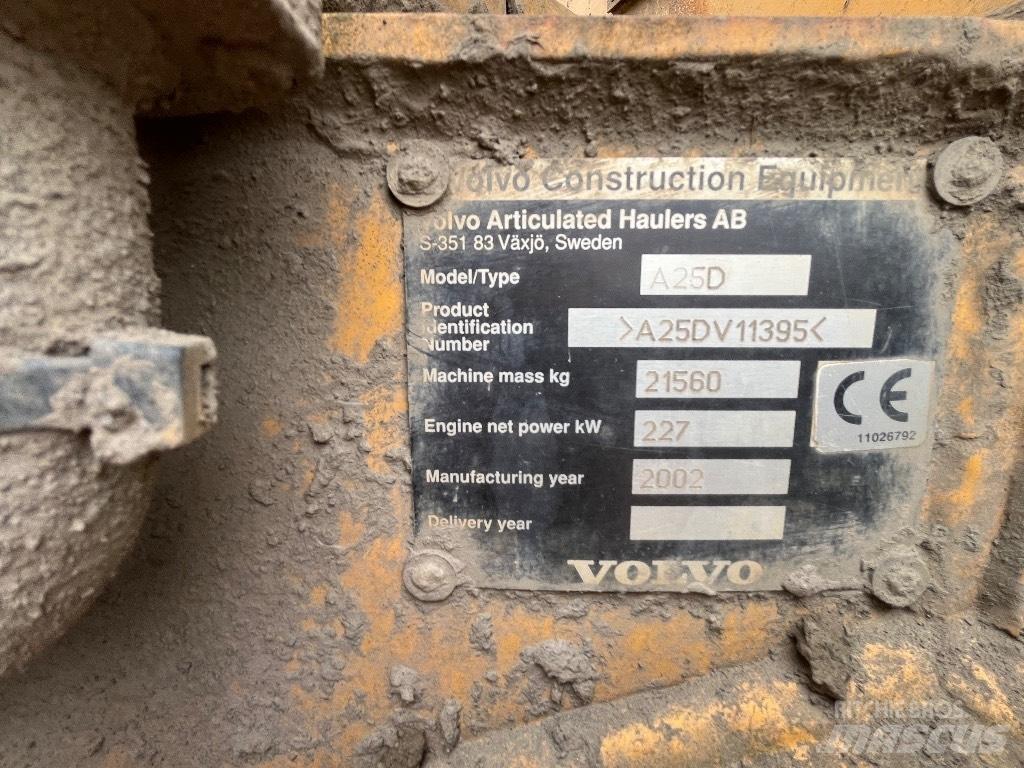 Volvo A 25 D Liigendraamiga pinnaseveokid