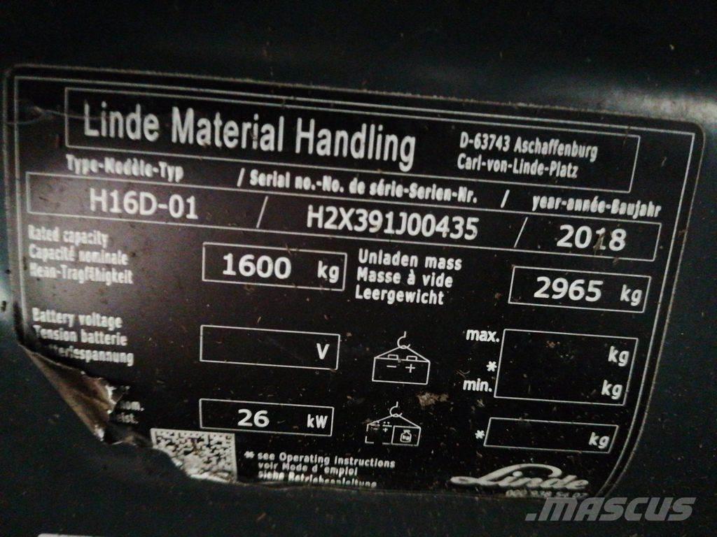 Linde H16D-01 Diiseltõstukid
