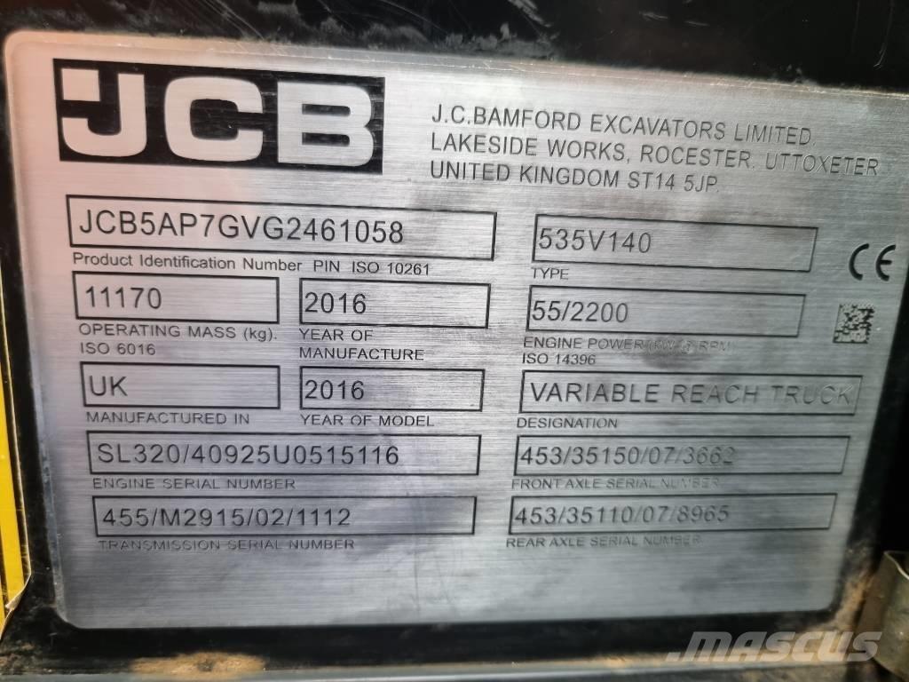 JCB 535-140 Hiviz Teleskooplaadurid