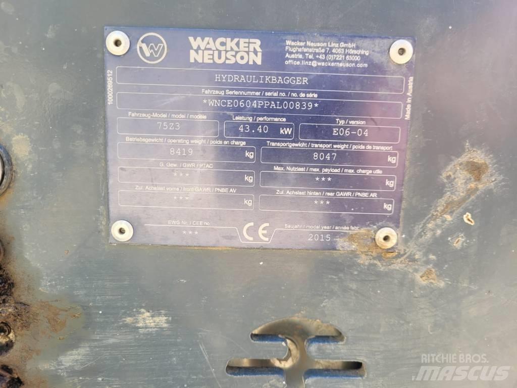 Neuson 75 Z 3 Väikeekskavaatorid 7t-12t