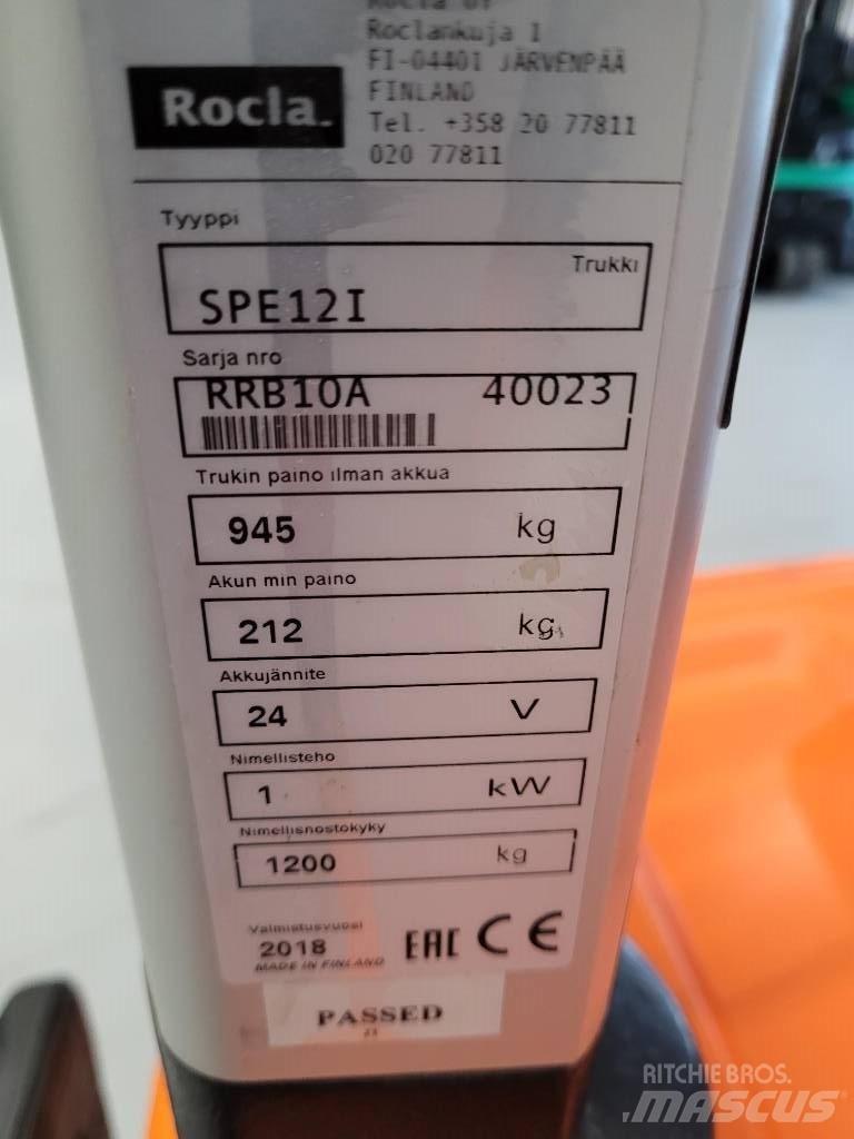 Rocla SPE12i Platvormiga virnastajad