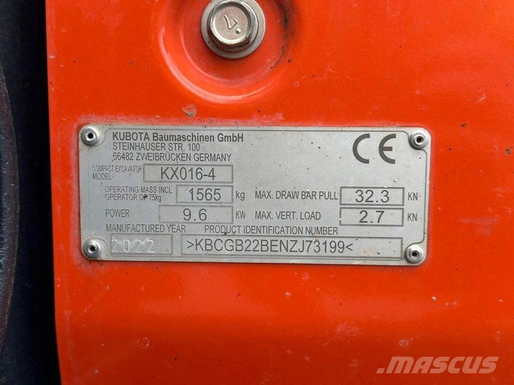 Kubota KX016-4 Miniekskavaatorid < 7 t