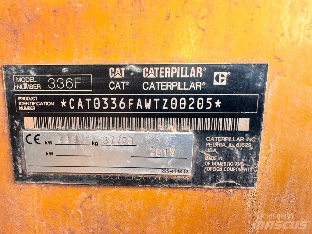CAT 336 F L Roomikekskavaatorid