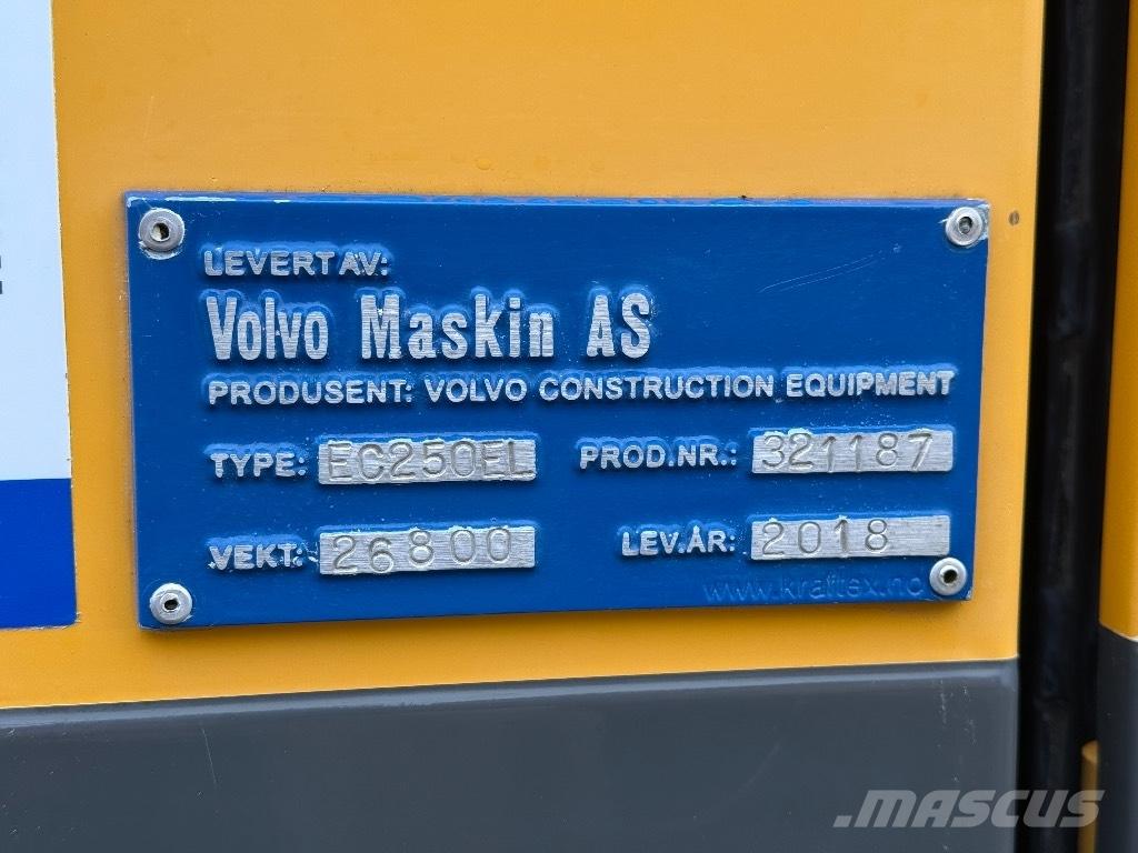 Volvo EC 250 EL Roomikekskavaatorid