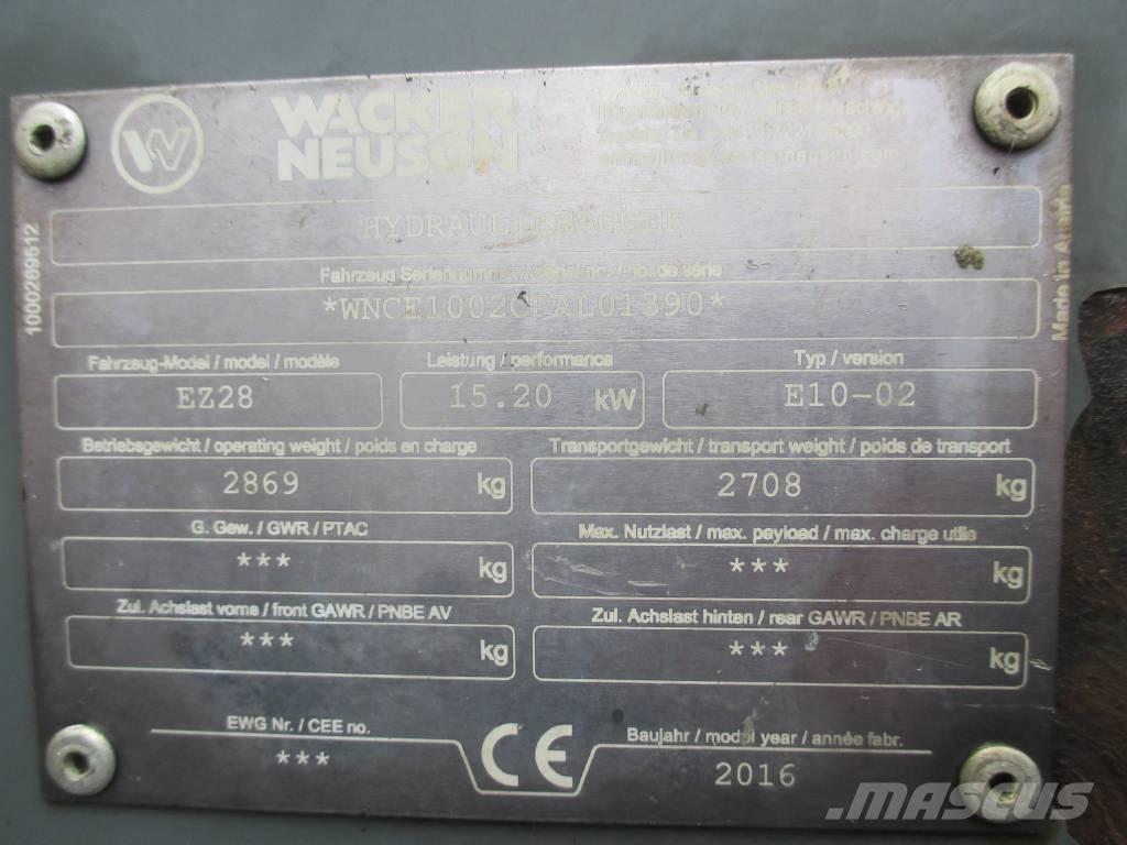 Wacker Neuson EZ 28 Miniekskavaatorid < 7 t