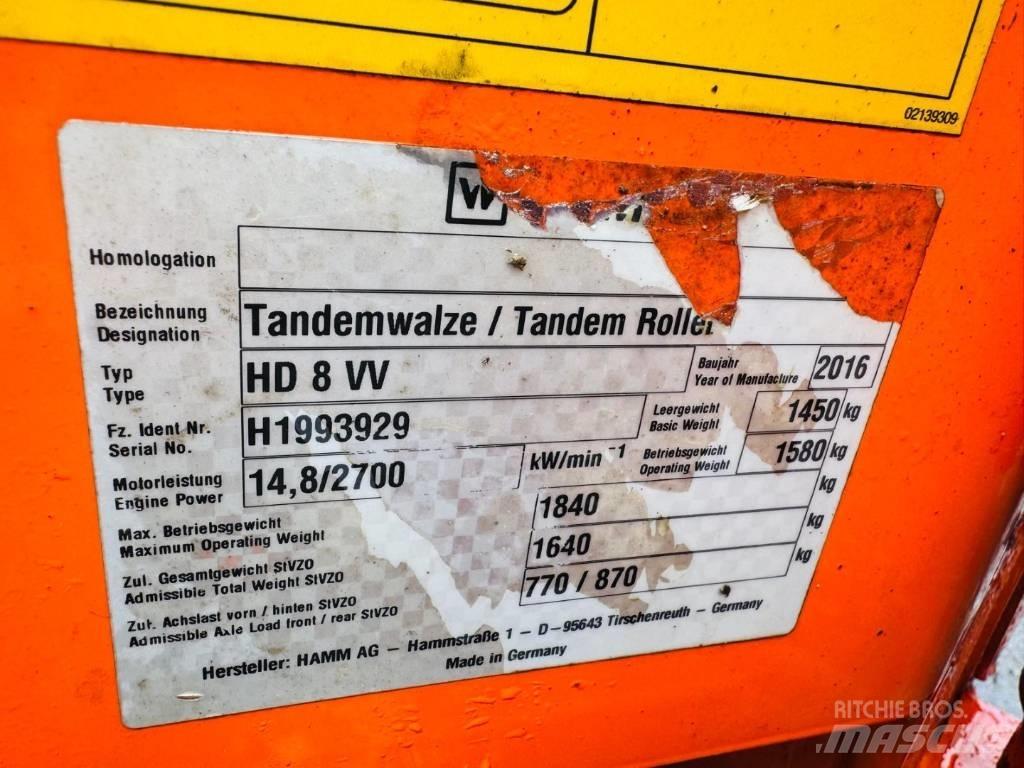 Hamm HD 8 VV Tandemrullid