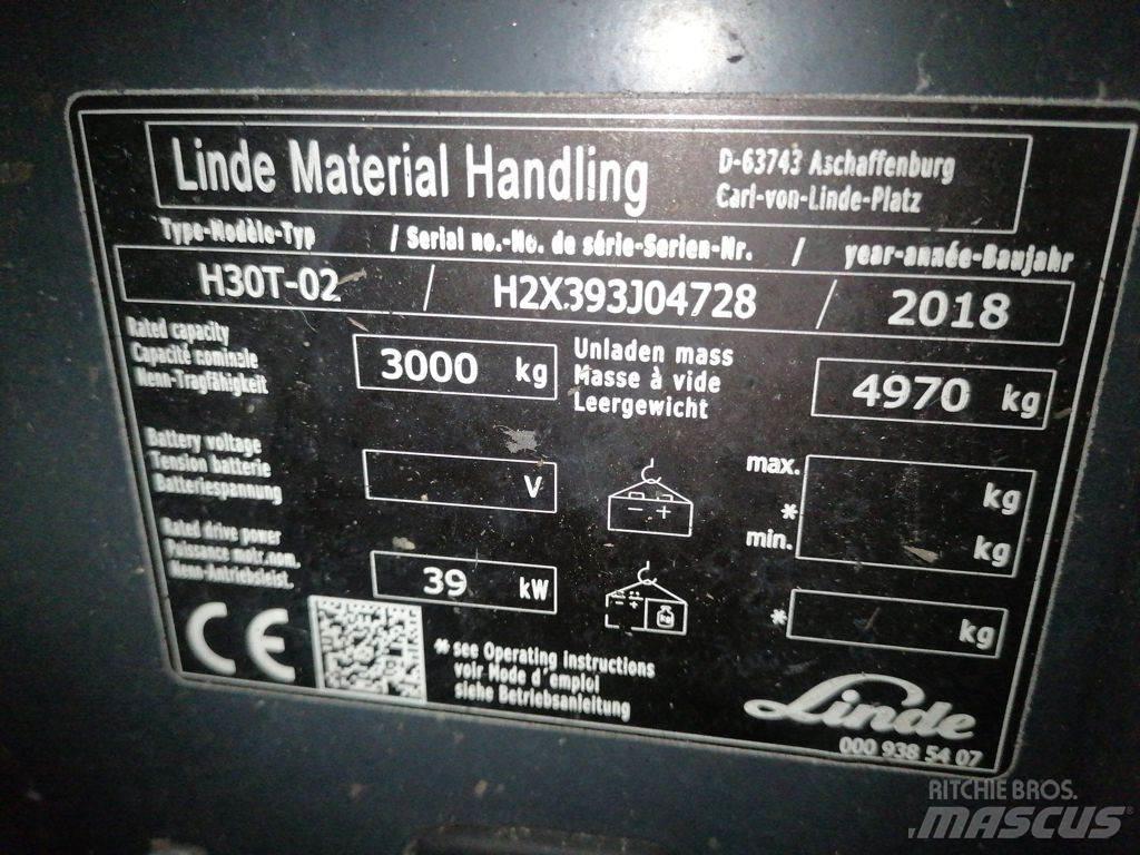 Linde H30T-02 Gaasitõstukid
