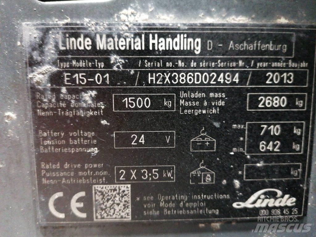 Linde E15-01 Elektritõstukid