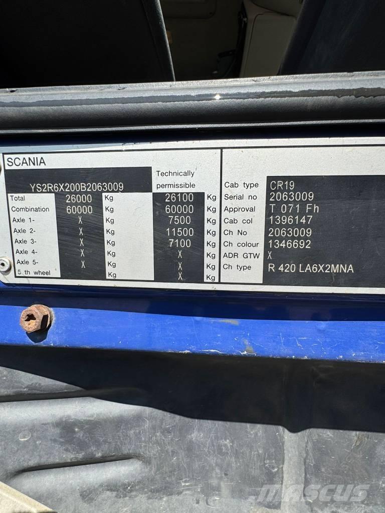 Scania R 420 Sadulveokid
