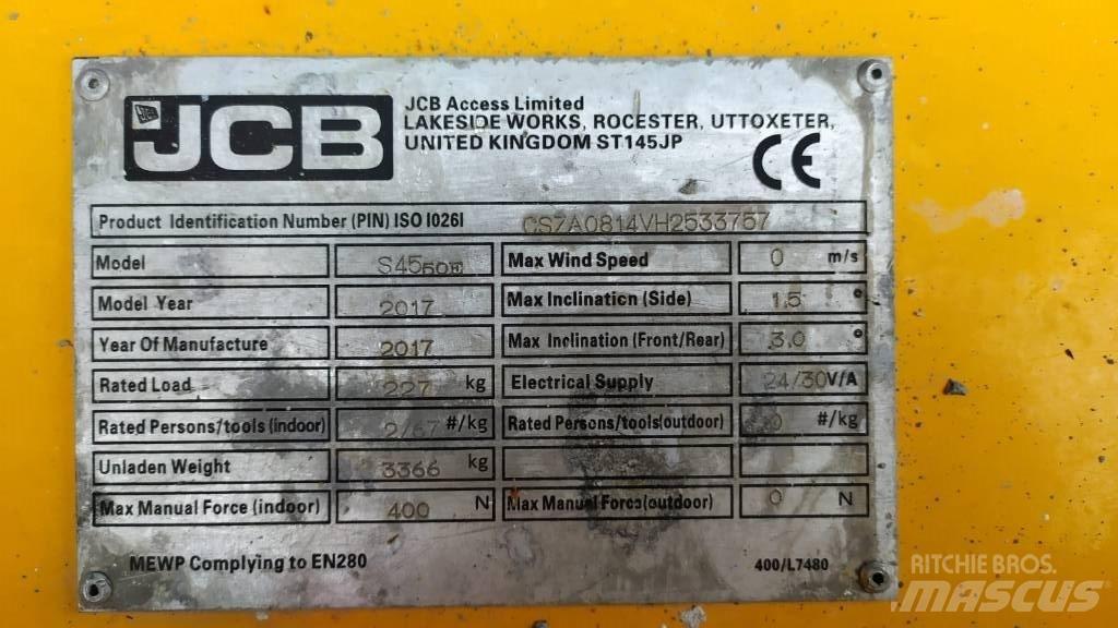 JCB S4550E Käärtõstukid