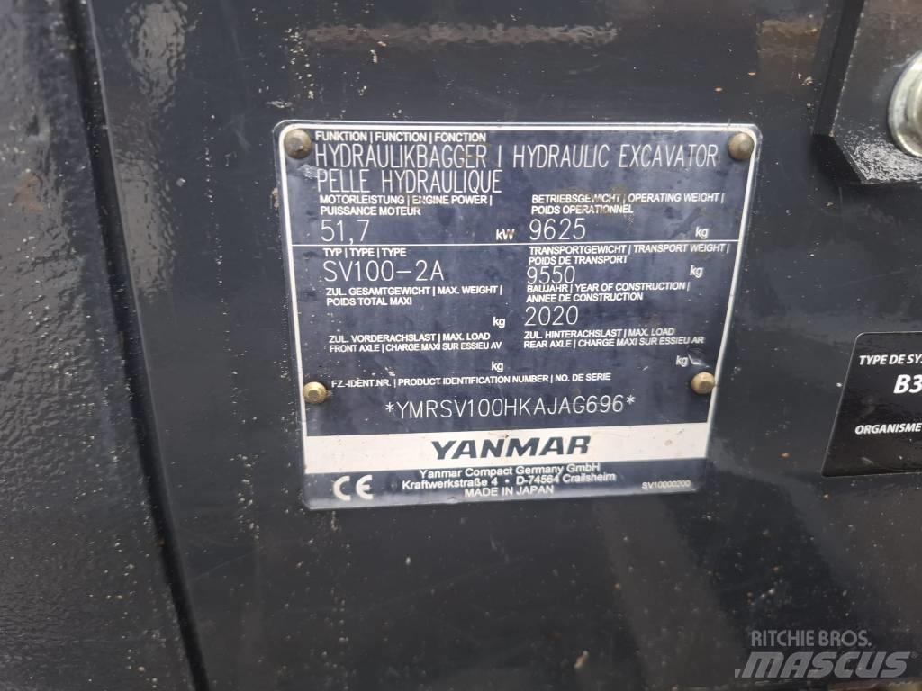 Yanmar SV 100-2A Väikeekskavaatorid 7t-12t