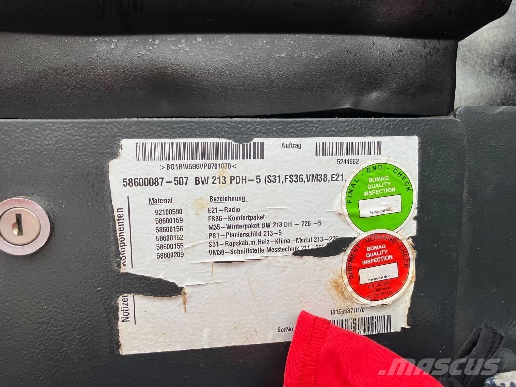 Bomag BW 213 PDH-5 Pinnasetihendajad