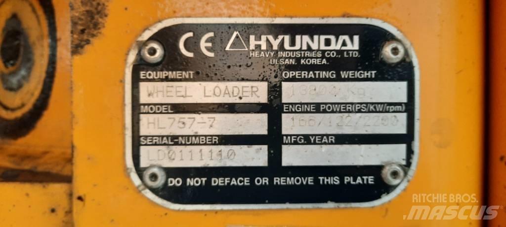 Hyundai HL 757-7 Rataslaadurid