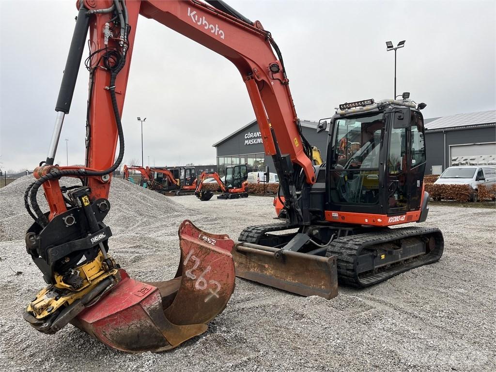 Kubota KX 080-4 Väikeekskavaatorid 7t-12t