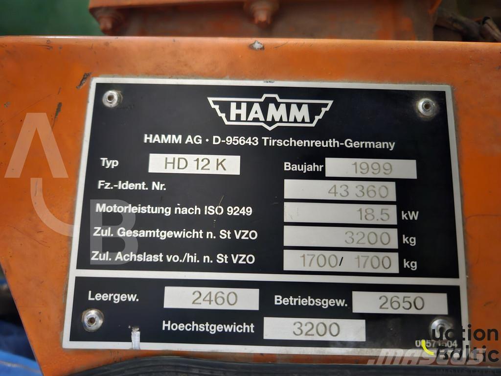 Hamm HD 12 K Muud rullid