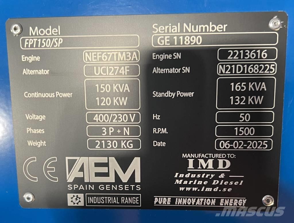  FPT 150/SP Diiselgeneraatorid