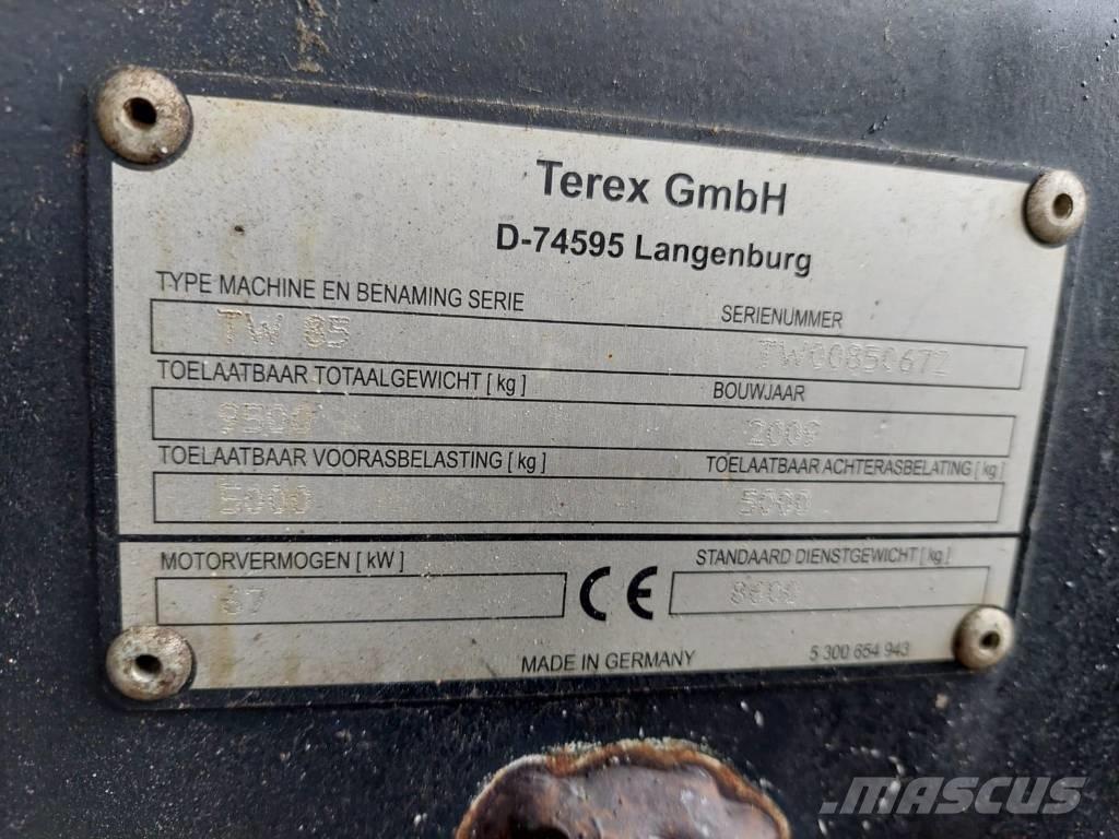 Terex TW 85 Ratasekskavaatorid