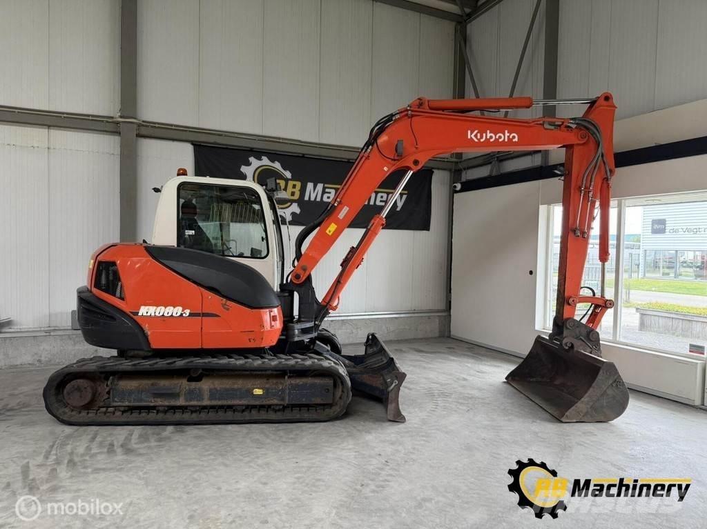 Kubota KX080-3 Väikeekskavaatorid 7t-12t