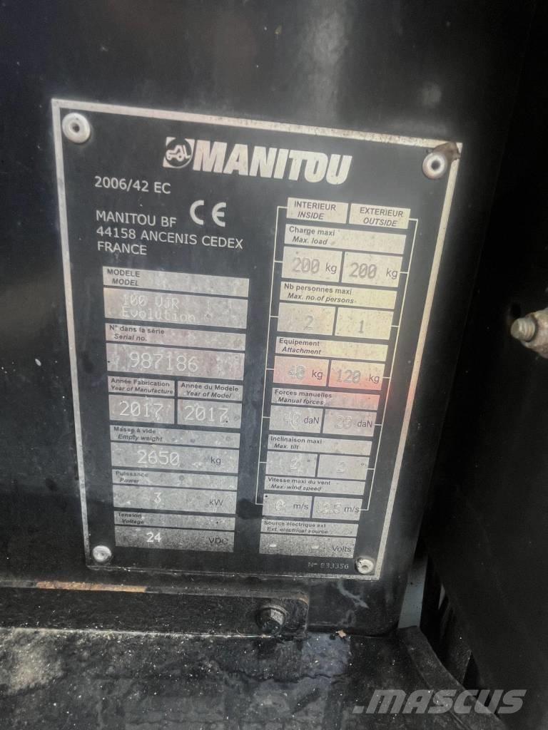 Manitou 100 VJR Vertikaalsed mast tõstukid