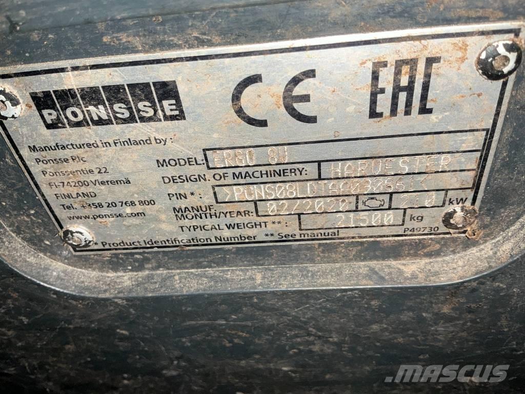 Ponsse ERGO 8W Harvesterid