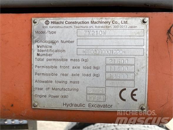 Hitachi ZX 210 W Ratasekskavaatorid