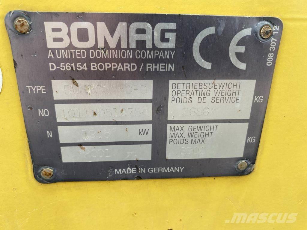 Bomag BW 120 AD Vibraatorid