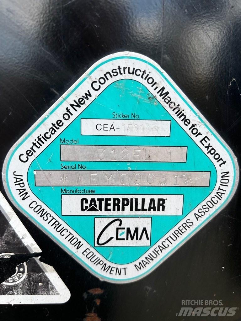 CAT 312 E Roomikekskavaatorid
