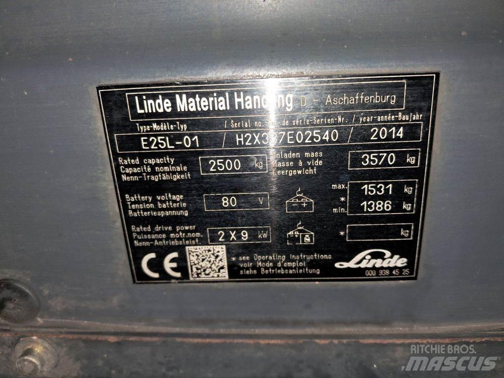 Linde E25L-01 Elektritõstukid