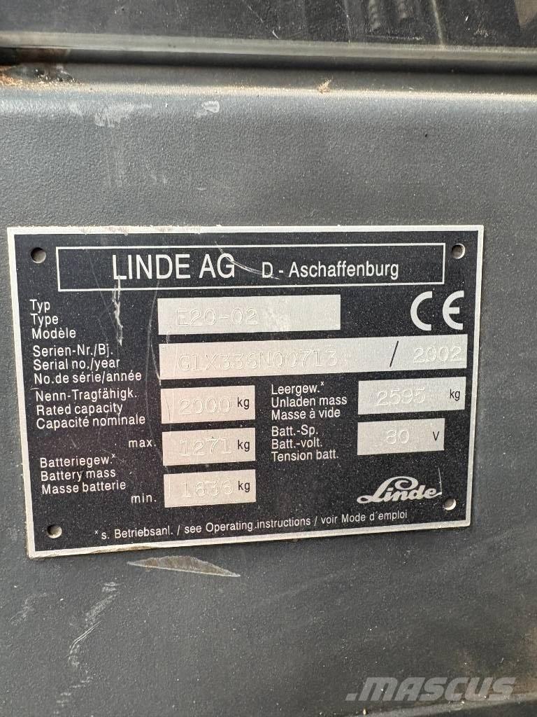 Linde E 20 P-02 Elektritõstukid