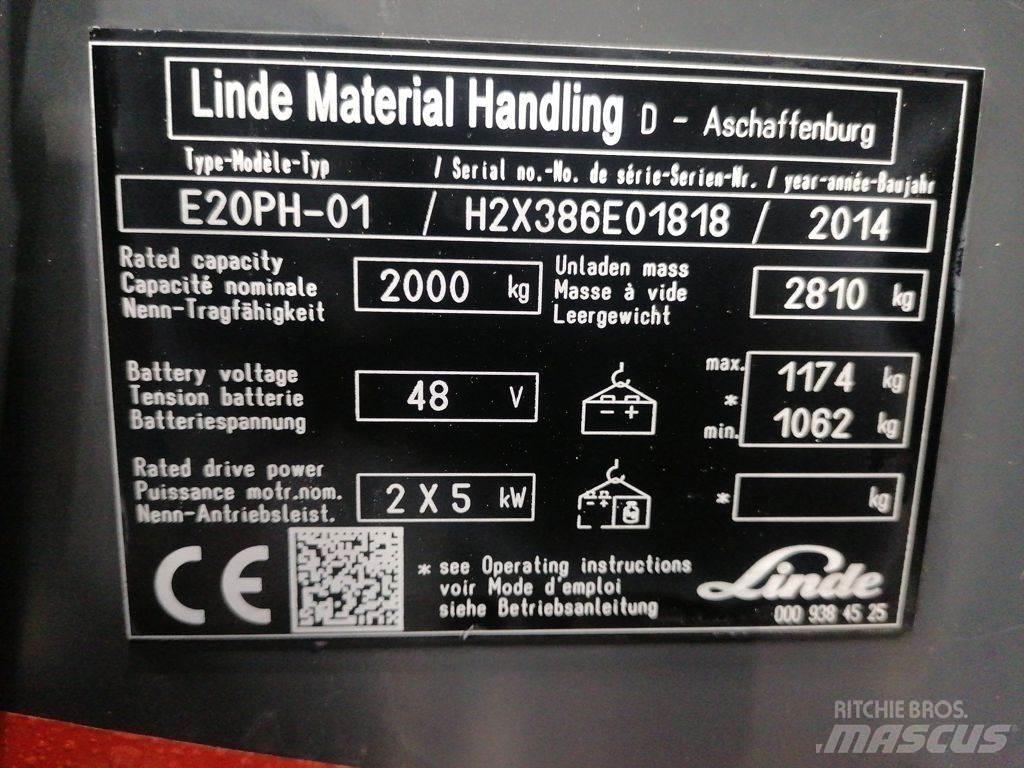 Linde E20PH-01 Elektritõstukid