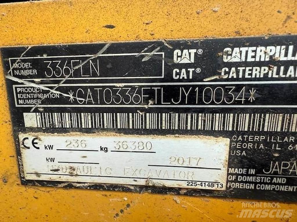 CAT 336 F LN Roomikekskavaatorid
