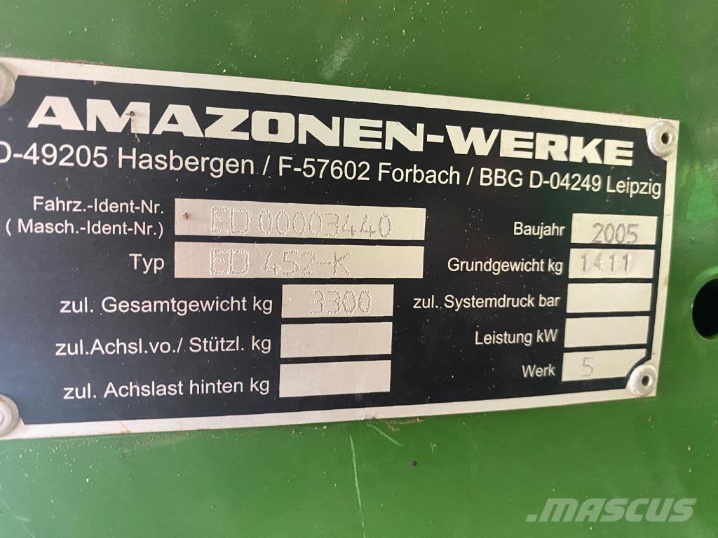 Amazone ED 452 K Külvikud