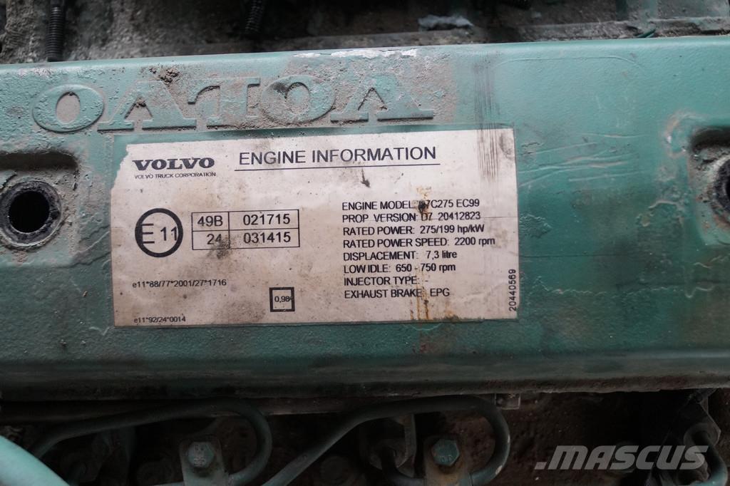 Volvo D7C 275 USED Mootorid