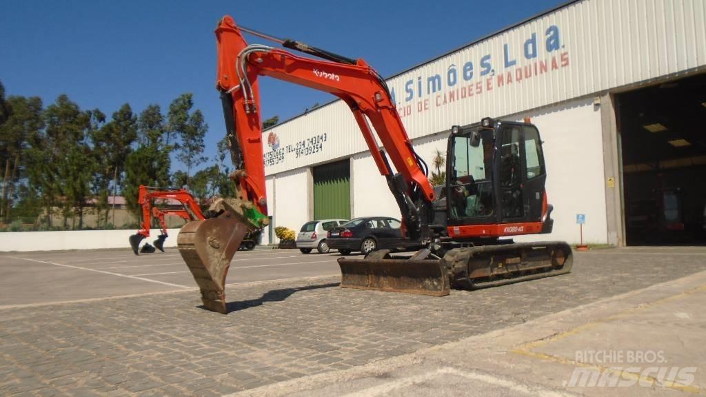 Kubota KX 080-4 Väikeekskavaatorid 7t-12t